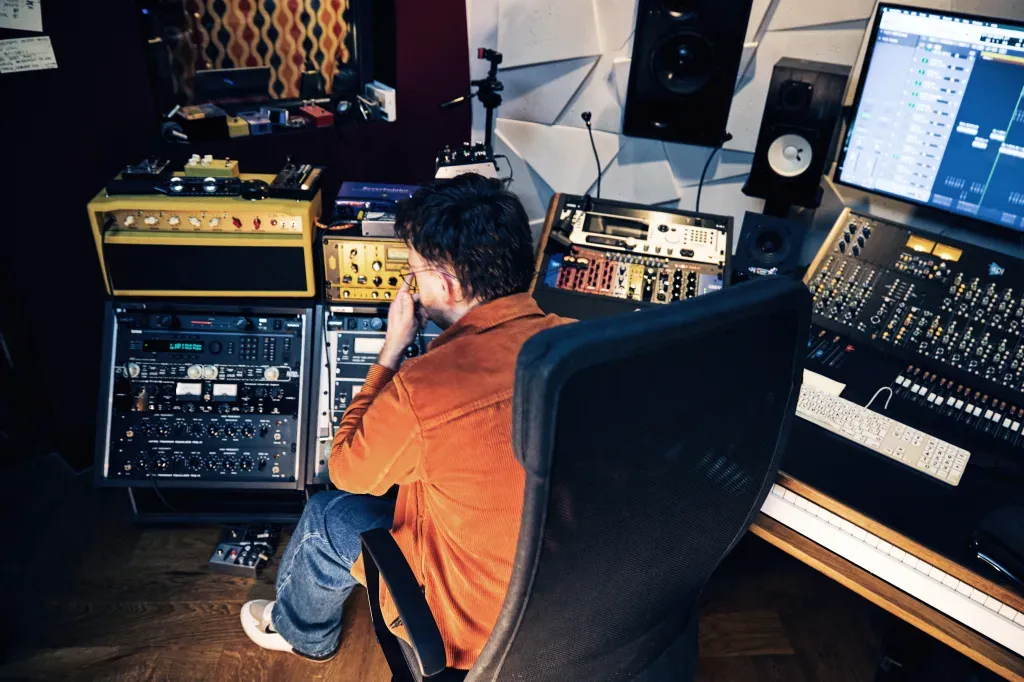 Studio nagraniowe podczas sesji